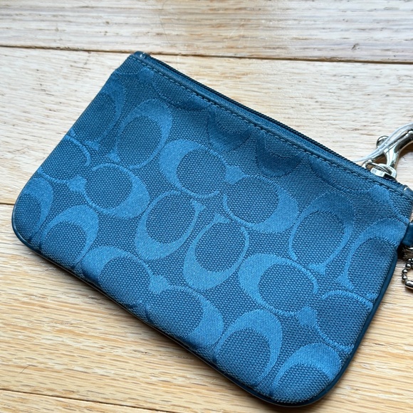 Coach Blue Wristlet - Picture 3 of 8